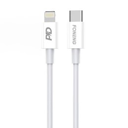 Kabel USB-C do Lightning Foneng X31, 20W 1m (biały)