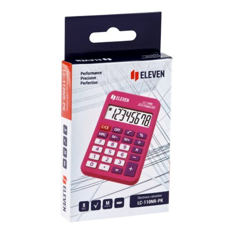 ELEVEN Kalkulator kieszonkowy LC110NR-PK różowy