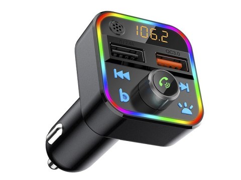 Transmiter FM Bluetooth 5.1+Qc3.0 RBG