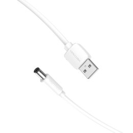 Kabel zasilający USB 2.0 do DC 5.5mm Barrel Jack 5V Vention CEYWGD 1,5m (biały)