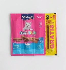 VITAKRAFT CAT STICK MINI łosoś przysmak dla kota 3+1 gratis