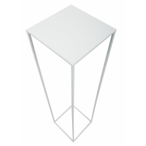 Biały nowoczesny kwietnik stojący 130 cmWykonany z metalu, prosty i stylowy stojak na kwiatki w kolorze biały