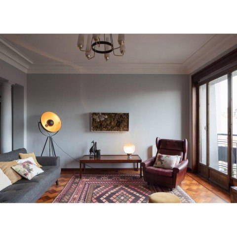 Lampa Elisa stojąca duża wys 160 cm metalowa, kolor czarny, trójnóg, moc żarówki 40W