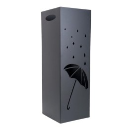 Metalowy parasolnik 60 cm wzór 1 Z wyciętym wzorem, kolor czarny, do postawienia w przedpokoju