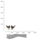 Ozdoba ogrodowa - Ptaki Wróble - Kpl Wykonany z poliresinu, dekoracjyjna figurka idealna do ogrodu