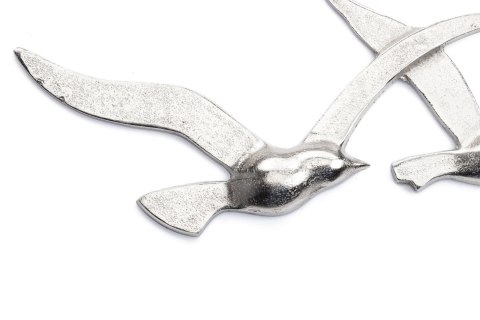 Ozdoba ścienna Latające Ptaki 35 cm Wykonane z aluminium, celowo chropowatego