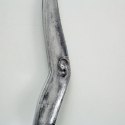 Ozdoba ścienna Mewa 47 cm aluminiowa, kolor srebrny, szerokość 25 cm