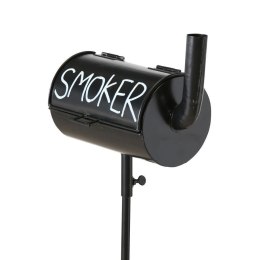 Popielnica ogrodowa Smoker do wbicia Metalowa, czarna, w rozmiarze 20 x 10 x 116 cm