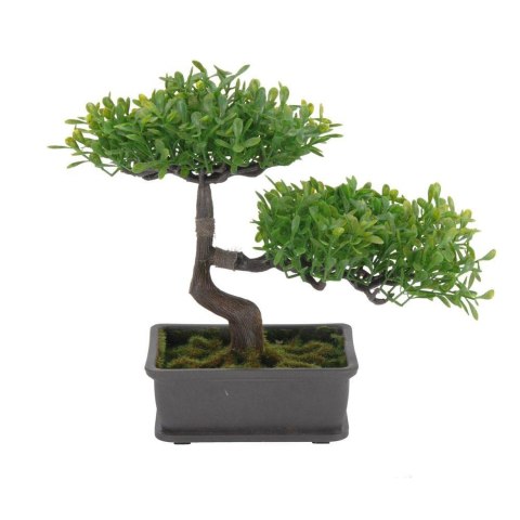 Sztuczne drzewko Bonsai 3 Roślina sztuczna bonsai w donicy wykonana z tworzywa sztucznego, o wymiarach 23x15x22 cm