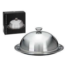 Taca z pokrywą 24 cm Patera o wymiarach 24 cm, w komplecie z pokrywą, wykonana ze stali