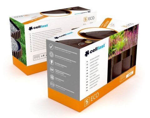 Palisada Ogrodowa 4 Elementów Brąz ECO Cellfast