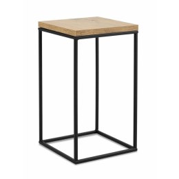 Kwietnik stojący 40 cm BasicLoft Wykonany z metalu oraz blatu z płyty MDF w kolorze Dąb Lancelot, praktyczny i elegancki stojak 