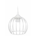 Lampa wisząca New York Bubble 16cm biała Nowoczesna lampa wisząca o kształcie kuli w kolorze białym, styl glamour 16 cm