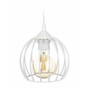 Lampa wisząca New York Bubble 16cm biała Nowoczesna lampa wisząca o kształcie kuli w kolorze białym, styl glamour 16 cm