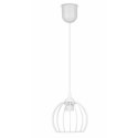 Lampa wisząca New York Bubble 16cm biała Nowoczesna lampa wisząca o kształcie kuli w kolorze białym, styl glamour 16 cm