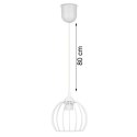 Lampa wisząca New York Bubble 16cm biała Nowoczesna lampa wisząca o kształcie kuli w kolorze białym, styl glamour 16 cm