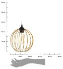 Lampa wisząca New York Bubble 23cm miedź Nowoczesna lampa wisząca o kształcie kuli w kolorze miedzianym, styl glamour 23 cm