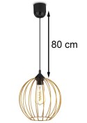 Lampa wisząca New York Bubble 23cm miedź Nowoczesna lampa wisząca o kształcie kuli w kolorze miedzianym, styl glamour 23 cm