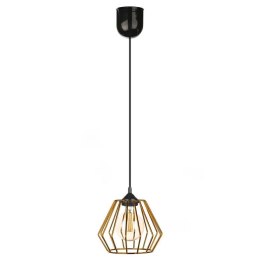 Lampa wisząca WarsawLoft 13 cm miedziana Nowoczesna lampa wisząca geometryczna z połyskiem, w stylu glamour błyszczącym 13 cm mi