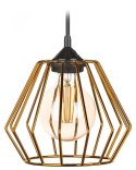 Lampa wisząca WarsawLoft 13 cm miedziana Nowoczesna lampa wisząca geometryczna z połyskiem, w stylu glamour błyszczącym 13 cm mi