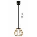 Lampa wisząca WarsawLoft 13 cm miedziana Nowoczesna lampa wisząca geometryczna z połyskiem, w stylu glamour błyszczącym 13 cm mi