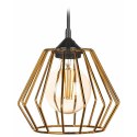 Lampa wisząca WarsawLoft 13 cm miedziana Nowoczesna lampa wisząca geometryczna z połyskiem, w stylu glamour błyszczącym 13 cm mi