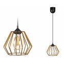 Lampa wisząca WarsawLoft 13 cm miedziana Nowoczesna lampa wisząca geometryczna z połyskiem, w stylu glamour błyszczącym 13 cm mi