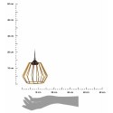 Lampa wisząca WarsawLoft 13 cm miedziana Nowoczesna lampa wisząca geometryczna z połyskiem, w stylu glamour błyszczącym 13 cm mi