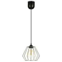 Lampa wisząca WarsawLoft 13 cm srebrna Nowoczesna lampa wisząca geometryczna z połyskiem, w stylu glamour 13 cm błyszczący srebr