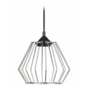 Lampa wisząca WarsawLoft 13 cm srebrna Nowoczesna lampa wisząca geometryczna z połyskiem, w stylu glamour 13 cm błyszczący srebr