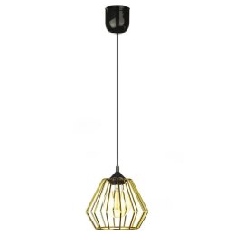 Lampa wisząca WarsawLoft 13 cm złota Nowoczesna lampa wisząca geometryczna z połyskiem, w stylu glamour 13 cm błyszczące złoto