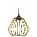 Lampa wisząca WarsawLoft 13 cm złota Nowoczesna lampa wisząca geometryczna z połyskiem, w stylu glamour 13 cm błyszczące złoto