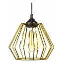 Lampa wisząca WarsawLoft 13 cm złota Nowoczesna lampa wisząca geometryczna z połyskiem, w stylu glamour 13 cm błyszczące złoto