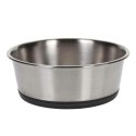 Miska na karmę dla psa i kota 1100 ml Miska dla zwierząt na karmę i wodę wykonana ze stali nierdzewnej z silikonowym, antypośliz