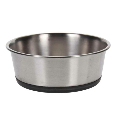 Miska na karmę dla psa i kota 1100 ml Miska dla zwierząt na karmę i wodę wykonana ze stali nierdzewnej z silikonowym, antypośliz