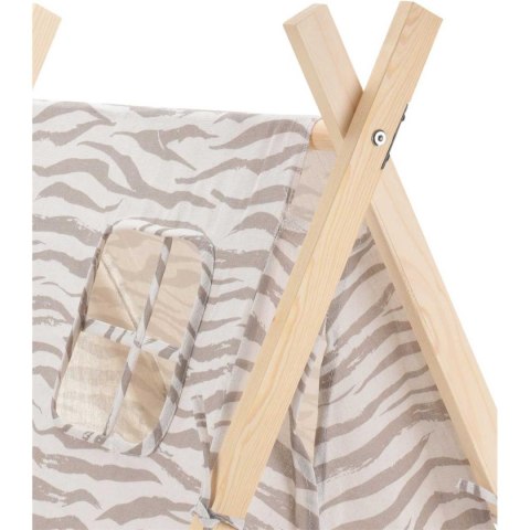 Namiot Tipi dla kota lub psa wzór Tygrys Domek dla psa lub kota w formie namiotu tipi z pokrowcem do transportu oraz miękkim leg