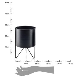 Osłonka Swen Cylindre Black 26 cm Stojak rza czy tarasu