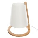 Bambusowa lampka nocna Pita 26,5 cmPodstawa wykonana z drewna bambusowego w naturalnym kolorze, biały abażur, idealna do salonu 