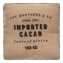 Jutowa poduszka do siedzenia Cacao Siedzisko podłogowe wykonane z juty, sprawdzi się jako dodatkowe miejsce do siedzenia, wymiar