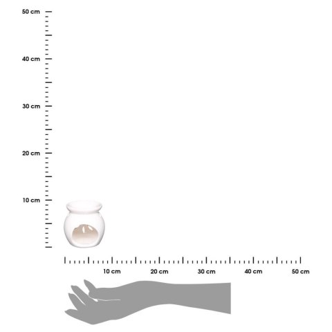 Kominek z zestawem 3 olejków kwiatowychKominek wykonany z ceramiki, 3 olejki o zapachu wanilii, róży i lawendy, ozdobne opakowan