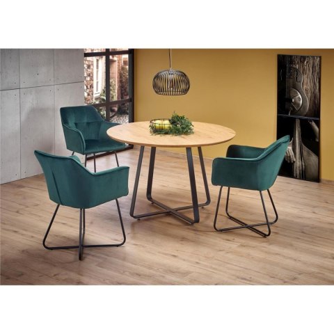 Krzesło K377 popielate Obicie wykonane z aksamitnej tkaniny, stalowy korpus, mebel do samodzielnego montażu