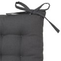 Poduszka na krzesło Elora ciemnoszara Wykonana z miękkiej bawełny, wygodna i przyjemna w dotyku, możliwość przywiązania do oparc