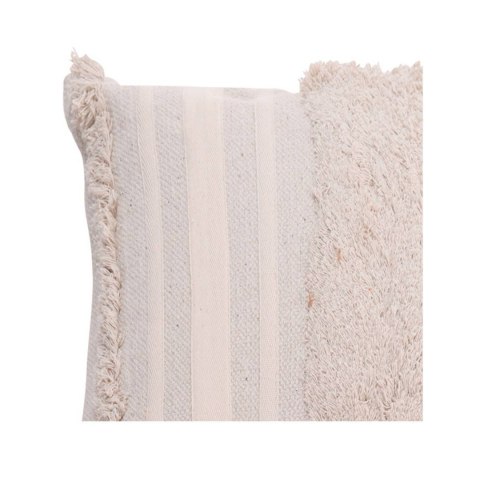 Poduszka w stylu Boho wzór 2 Wykonana z grubej bawełny i sznura, ozdobiona frędzlami, naturalna kolorystyka, idealny dodatek do 