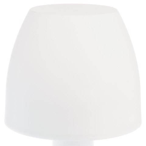 Przenośna lampka nocna LED biała 19 cm Biała lampka w minimalistycznym stylu, zasilana bateryjnie, możliwość przenoszenia w dowo