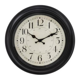 Zegar ścienny Nelson Black 40 cm Rama z tworzywa sztucznego, tarcza osłonięta szkłem, idealny do wnętrz urządzonych w stylu vint