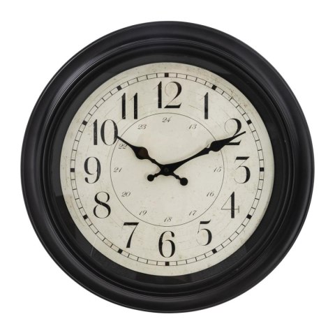 Zegar ścienny Nelson Black 40 cm Rama z tworzywa sztucznego, tarcza osłonięta szkłem, idealny do wnętrz urządzonych w stylu vint