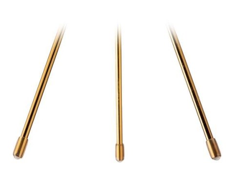 Doniczka Emma Black 32 cm Wykonana z ceramiki w kolorze czarnym, uchwyt doniczki wykonano z metalu w odcieniu złotego koloru. Ca