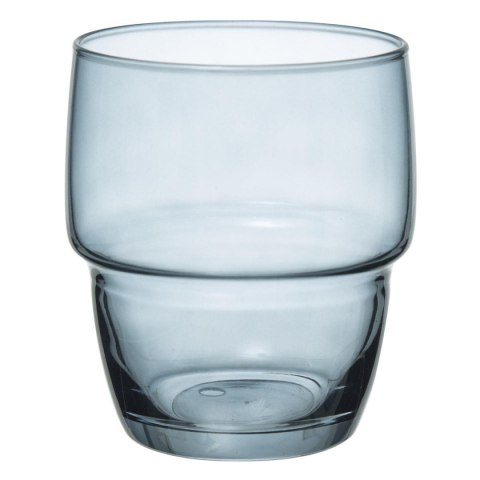 Komplet 6 kolorowych szklanek 280 ml Zestaw szklanek wykonanych z odpornego szkła, sprawdzi się do serwowania zimnych napojów i 