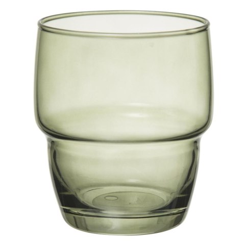 Komplet 6 kolorowych szklanek 280 ml Zestaw szklanek wykonanych z odpornego szkła, sprawdzi się do serwowania zimnych napojów i 