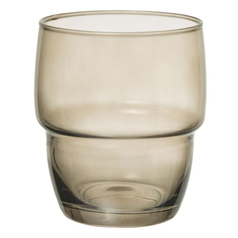 Komplet 6 kolorowych szklanek 280 ml Zestaw szklanek wykonanych z odpornego szkła, sprawdzi się do serwowania zimnych napojów i 